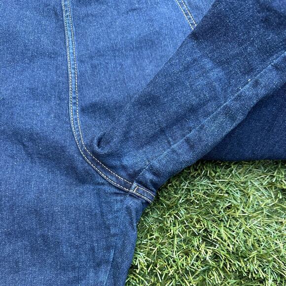 Hell Bunny Weston Denim Trousers Dark Wash Retro Style Plus Size Jeans 5XL - Picture 6 of 10